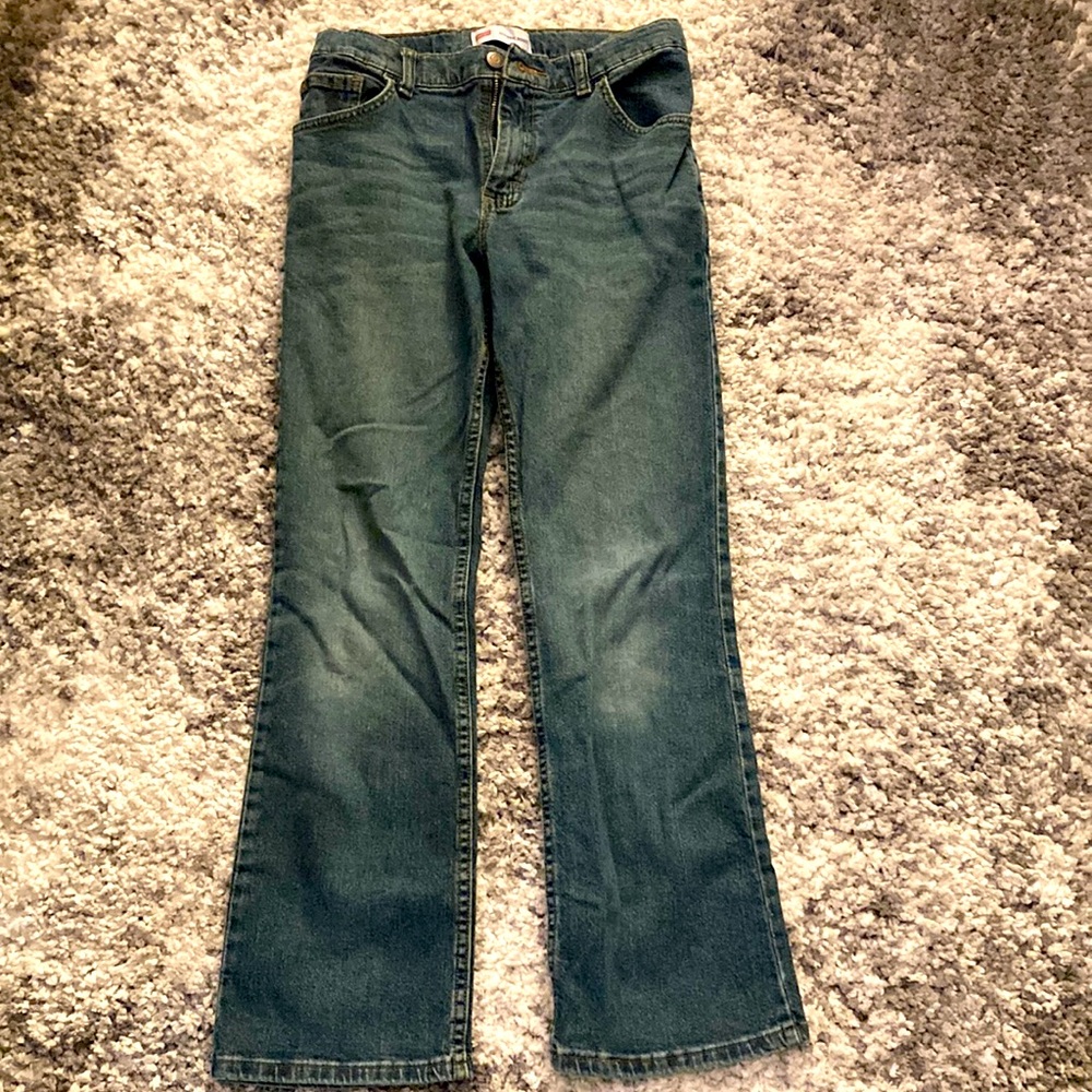 Boys wrangler boot cut jeans